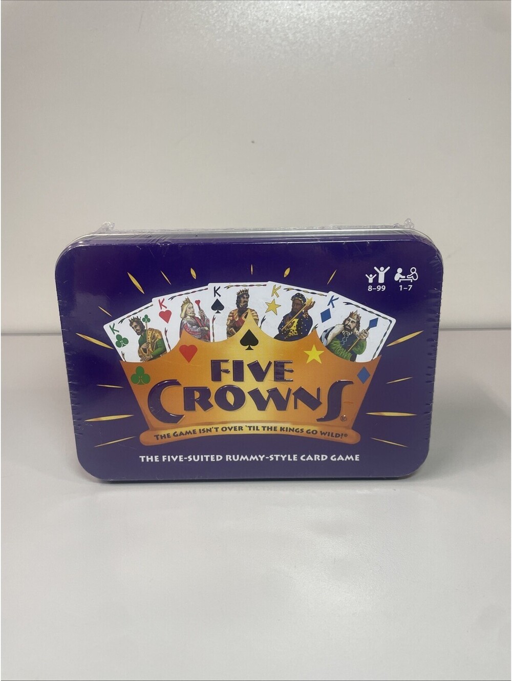 Play Monster SET Five Crowns Rummy Style Family Card Game Tin